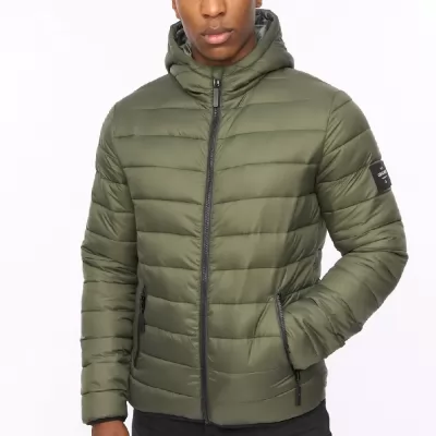 VESTE DOUDOUNE CROSSHATCH HOMME OLIVE